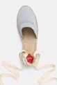 Love Moschino espadryle damskie zamszowe niebieski JA10562G0OIG5701