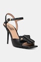 Love Moschino sandale cu toc înalt din piele negru JA16069G0OIE0000