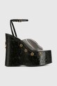 Naked Wolfe sandale cu talpă compensată de damă negru Tiger.Lilly