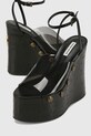 Naked Wolfe sandale cu talpă compensată de damă negru Tiger.Lilly