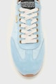 AllSaints Liam Low Top tenisky dámske semišové W130FE modrá