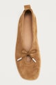 Obuwie Alohas baleriny skórzane Rosalind S101273.02 brązowy