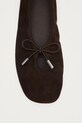 Alohas baleriny skórzane Rosalind brązowy S101411.01