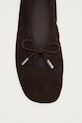 Alohas baleriny skórzane Rosalind brązowy S101411.01