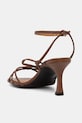 Obuwie Billi Bi sandały na wysokim obcasie skórzane A8171.076 brązowy