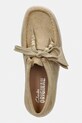 Clarks Originals Wallabee Cup mokasyny damskie zamszowe zielony 26185689
