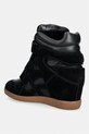 Obuwie Nokwol EDEN sneakersy damskie zamszowe Eden.Black.Leather czarny