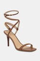 MICHAEL Michael Kors σανδάλια σε μια καρφίτσα δερμάτινα Marcia Heeled Sandal καφέ 40S6MCHS2L.230