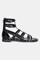 MICHAEL Michael Kors sandali da donna in pelle Noa Flat Sandal 40S6NOFS1L.001 nero SS26
