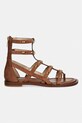 MICHAEL Michael Kors sandále rimankové dámske kožené Noa Flat Sandal 40S6NOFS1S.230 hnedá SS26