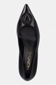 Valentino salonarji usnjene Decollete kitten črna 91V1607NAP.BLACK