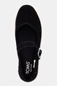 Toms espadrilky Mary Jane dámske semišové CAROLINA MARY JANE čierna 10022576.BLACK