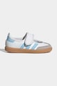 Δερμάτινες μπαλαρίνες για παιδιά adidas Originals SAMBA JANE δέρμα σαμουά λευκό JQ9322