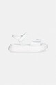 Calvin Klein Jeans sandały na platformie dziecięce V3A2.83251.30.34 biały SS26