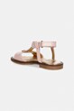 Dziewczynka Elisabetta Franchi sandały skórzane dziecięce F1A2.E0545.21.24 różowy