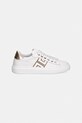 Elisabetta Franchi scarpe da ginnastica per bambini in pelle F4A9.E0504 bianco SS26