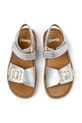 Camper sandały skórzane dziecięce Bicho Kids srebrny K800672.28.34