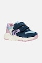 Geox sneakersy skórzane dziecięce FLEXYPER skóra zamszowa granatowy B656NA.01422.24.27
