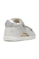Dziewczynka Geox sandały zamszowe dziecięce SANDAL MACCHIA B254WA.007BC.18.26 srebrny