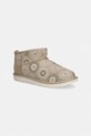 Дитячі замшеві зимові черевики UGG KIDS' CLASSIC ULTRA MINI SUN STITCH замша бежевий 1175211K
