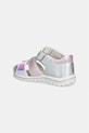 Dziewczynka Primigi sandały z zakrytymi palcami dziecięce skórzane 1363544 srebrny