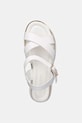 Patrizia Pepe sandali s platformo otroški usnjeni bela PPJ394