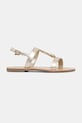 Patrizia Pepe sandały dziecięce skórzane PPJ402 złoty SS26