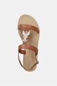 Patrizia Pepe sandały dziecięce skórzane beżowy PPJ402