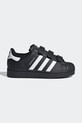 Παιδικά αθλητικά παπούτσια adidas Originals SUPERSTAR II απομίμηση λείου δέρματος μαύρο JI3989