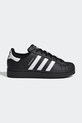 adidas Originals sneakersy dziecięce SUPERSTAR II imitacja skóry licowej czarny JH9981