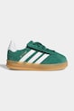 Παιδικά αθλητικά παπούτσια adidas Originals GAZELLE INDOOR συνθετικό πράσινο IH9130