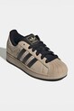 Dětské kožené tenisky adidas Originals SUPERSTAR II JP9430 béžová SS26