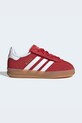 adidas Originals sneakersy zamszowe dziecięce GAZELLE INDOOR niska czerwony IH9132