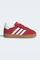 adidas Originals sneakersy zamszowe dziecięce GAZELLE INDOOR niska czerwony IH9132