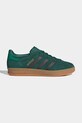 adidas Originals sneakersy skórzane dziecięce GAZELLE INDOOR skóra zamszowa zielony IH6449