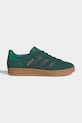 adidas Originals sneakersy skórzane dziecięce GAZELLE INDOOR skóra zamszowa zielony IH6449