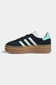 adidas Originals sneakersy skórzane dziecięce GAZELLE BOLD czarny IH6456