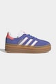 adidas Originals sneakersy skórzane dziecięce GAZELLE BOLD skóra zamszowa fioletowy IH6454