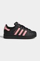 adidas Originals sneakersy dziecięce SUPERSTAR II syntetyczny czarny JP9445