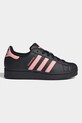 Παιδικά sneakers adidas Originals SUPERSTAR II συνθετικό μαύρο JR9862