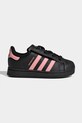 Otroške superge adidas Originals SUPERSTAR II Sintetični črna JP9470
