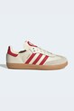 adidas Originals sneakersy skórzane dziecięce SAMBA OG skóra zamszowa beżowy KI6681