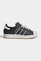 adidas Originals sneakersy dziecięce SUPERSTAR II skóra powlekana czarny HQ0029