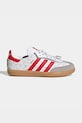 adidas Originals sneakersy skórzane dziecięce SAMBA OG niska biały IH1753