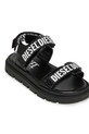 Diesel sandały dziecięce D-SANTAP SANDALS czarny BC1067.KF018.33.35