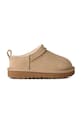 UGG buty zimowe zamszowe dziecięce CLASSIC MICRO brak zapięcia beżowy 1174410T