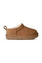 UGG buty zimowe zamszowe dziecięce CLASSIC MICRO brak zapięcia brązowy 1174410T