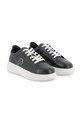 Παιδικά δερμάτινα sneakers Karl Lagerfeld μικρό μαύρο Z31182.36.39
