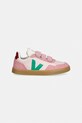 Veja Small V-90 sneakersy dziecięce skórzane SX2021515C.36.39 różowy SS26