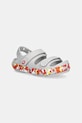 Crocs sandały dziecięce CROCBAND CRUISER GLOW CONFETTI BAND SANDAL K szary 212527.CROCS.CROCBAND.C